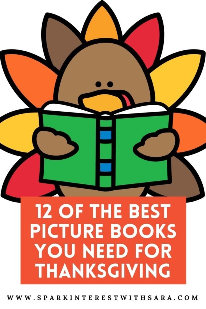 Blog post title for 12 best thanksgiving picture books
