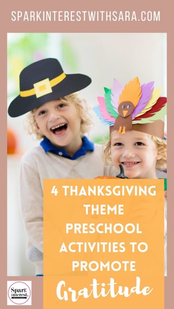 Blog cover image for thanksgiving activities for preschoolers that promote gratitude