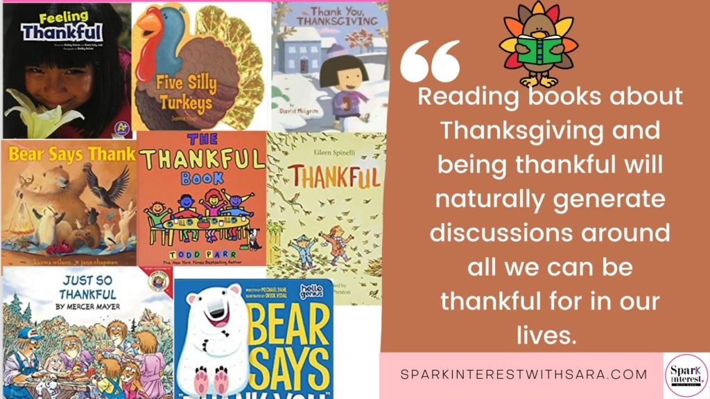 Image of quote about Thanksgiving Books for kids.