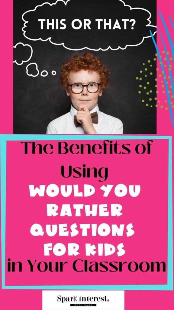 Cover image for blog post about Would You Rather questions for kids