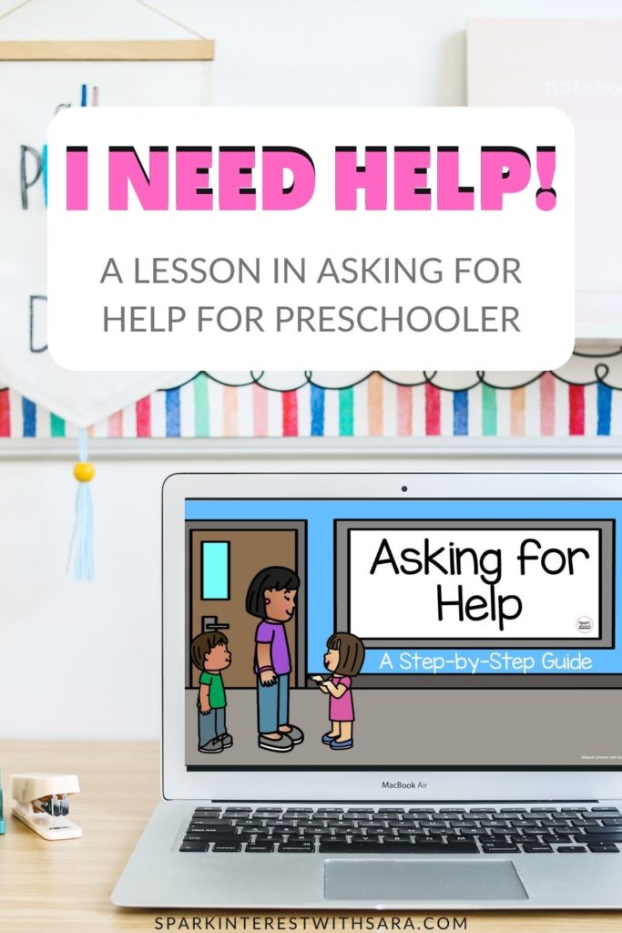 Image of asking for help lesson for preschoolers
