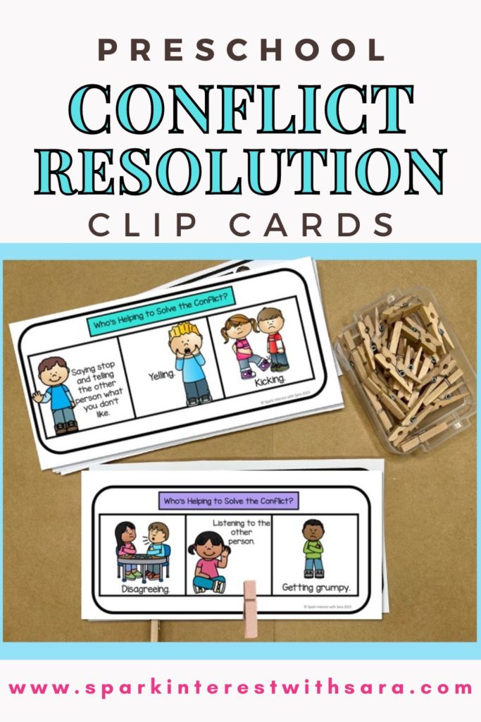 Image of conflict resolution clip cards