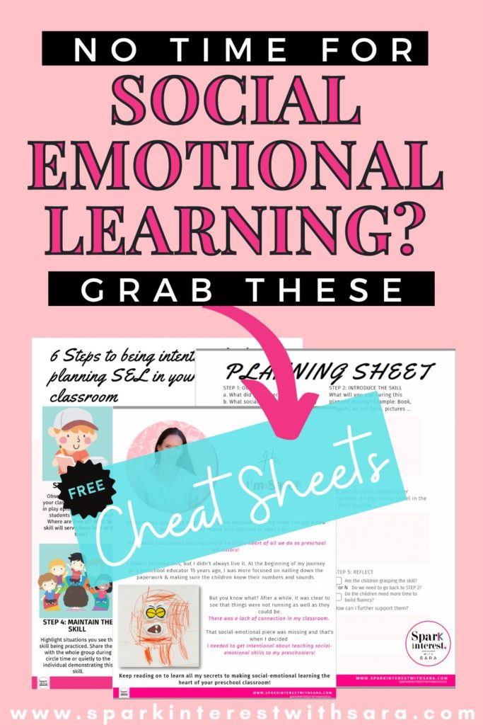 image for social-emotional learning cheat sheets freebie