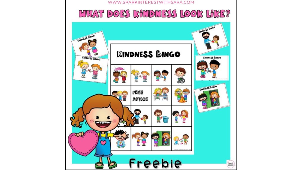 Image for kindness bingo freebie
