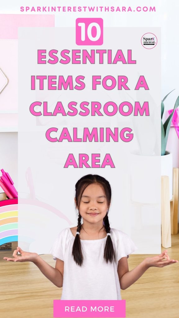 Blog post image for essential items for a classroom calming area