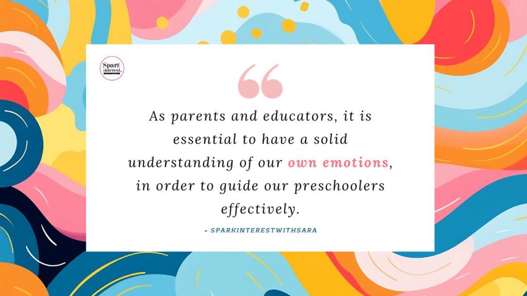 Quote image from teaching preschoolers emotions blog post